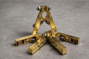 Porta escobillas industrial con sistema de presión para escobillas de grafito en motor eléctrico