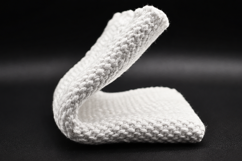 Cómo identificar pérdidas. Empaque de fibra cerámica utilizado para reducir pérdidas de calor y mejorar la eficiencia de un horno industrial.